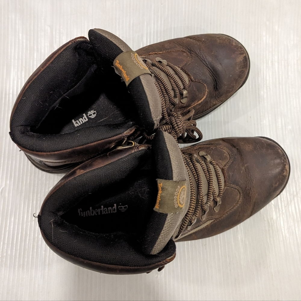 TIMBERLAND Men's Chocorua Trail mid brown leather waterproof hiking boots - Picture 2 of 14